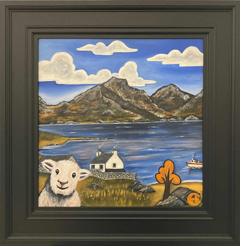 Early Morning Catch - 40x40cm - £325